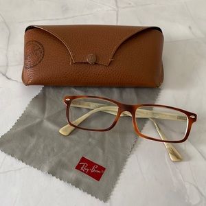 Gently Warn Tortoise Shell RayBan Glasses. (W/prescription Lenses)